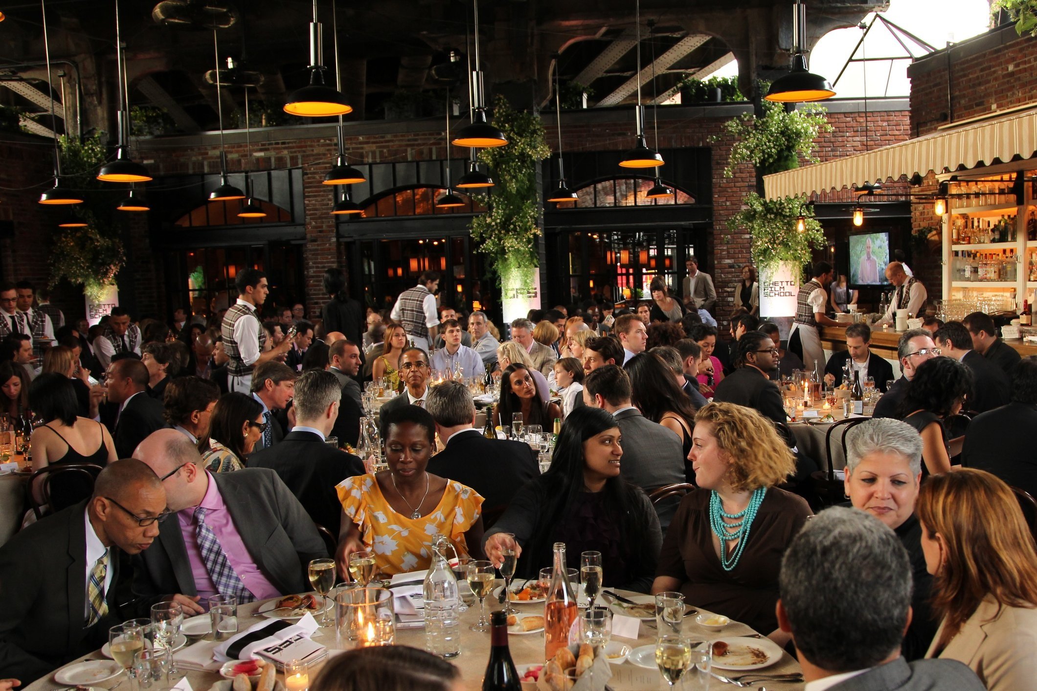 Elegant event space at The Biergarten, ideal for networking and celebrations.
