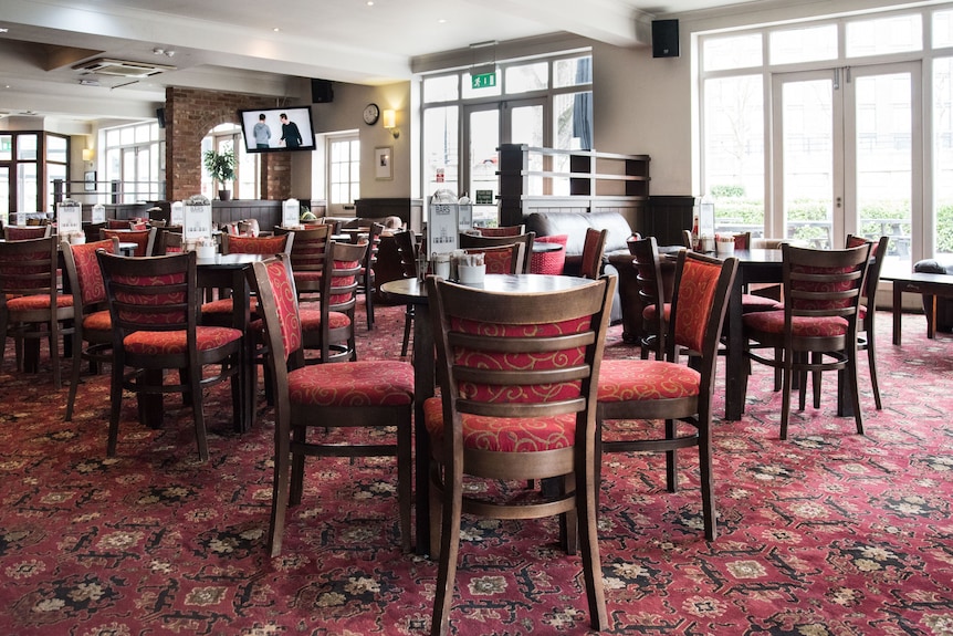 Spacious restaurant dining area in Fox Connaught, perfect for corporate events and meetings.
