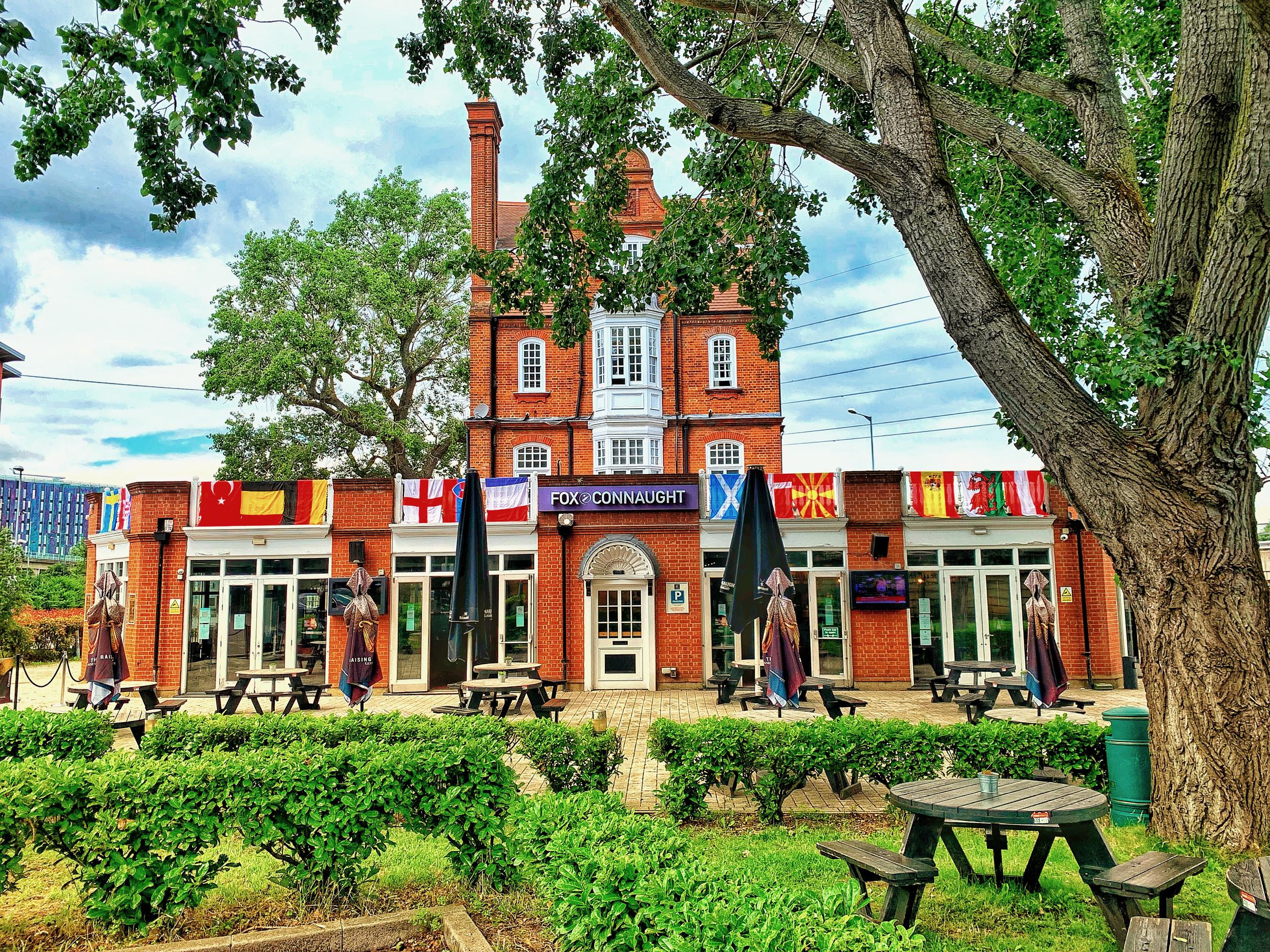 Charming outdoor restaurant venue in Fox Connaught, ideal for multicultural events.