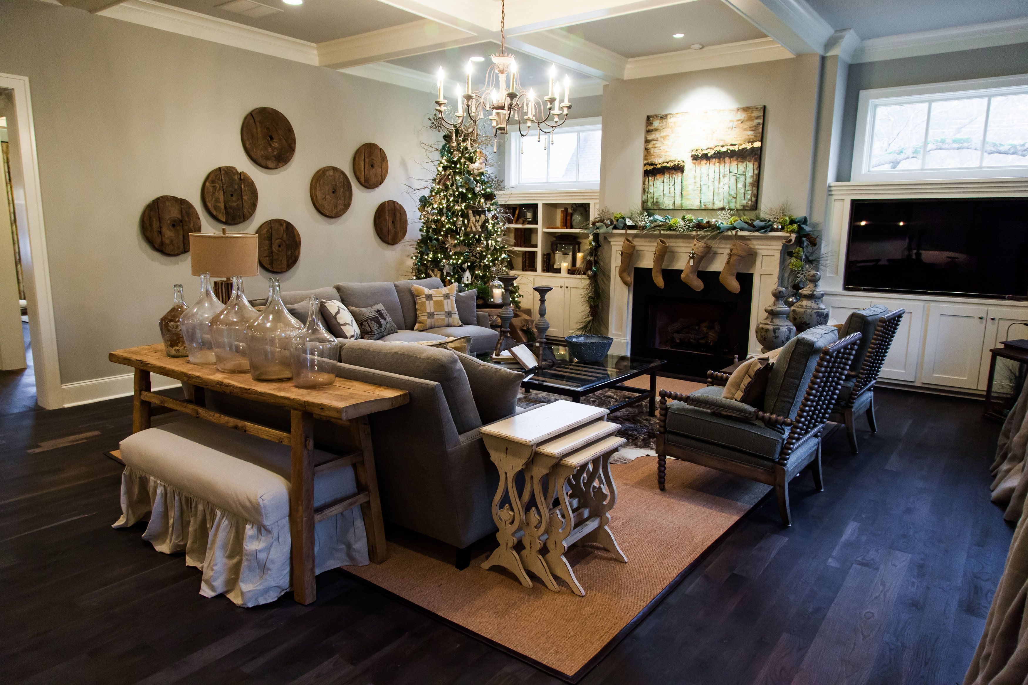 Cozy living space at Vesta Living, perfect for holiday parties and small events.