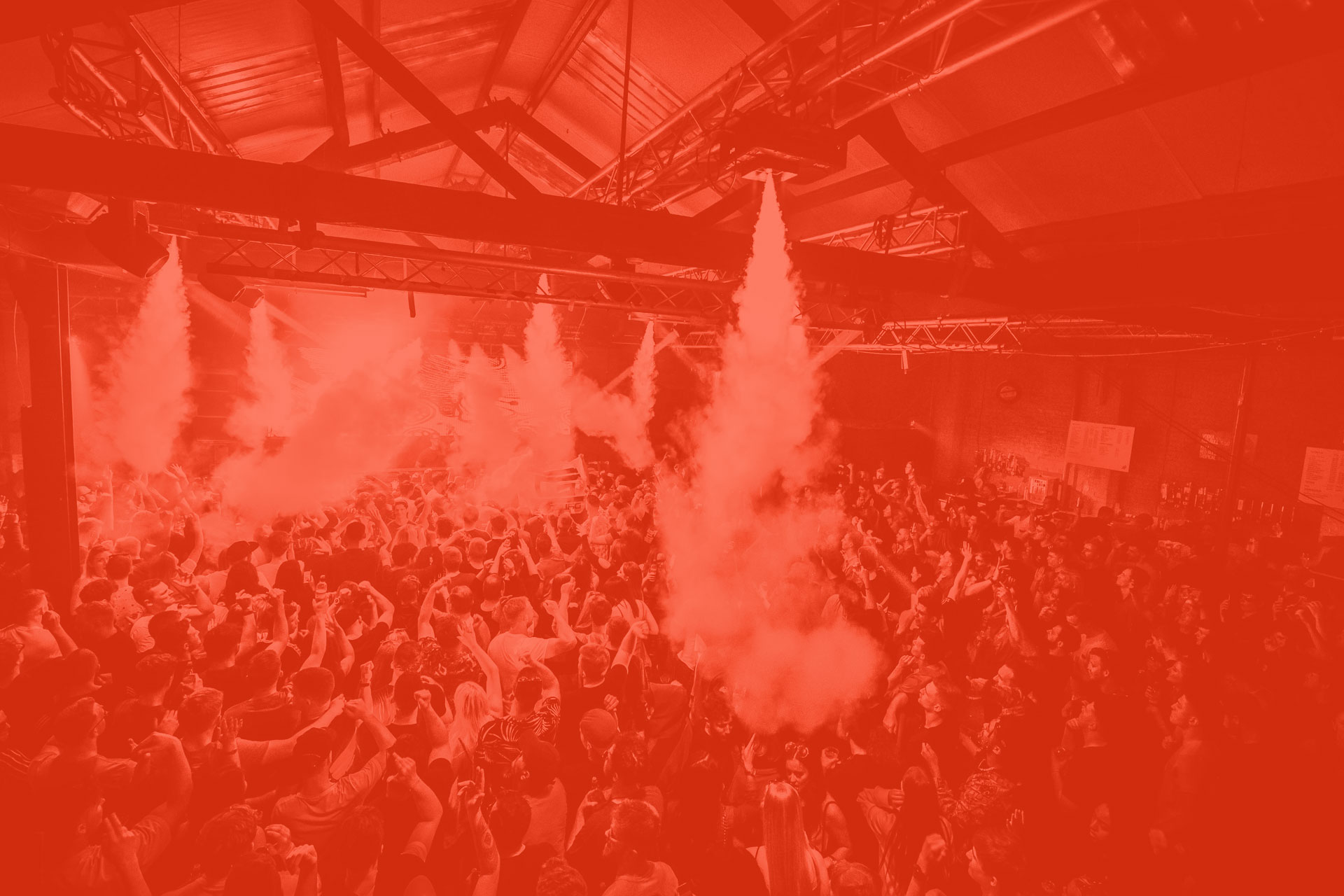 Fabfit event at The Rainbow Venues with vibrant crowd and dynamic lighting effects.