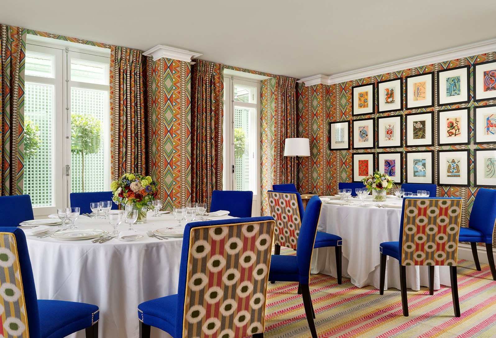 Elegant Sherwood Private Room at Ham Yard Hotel, ideal for corporate events and gatherings.
