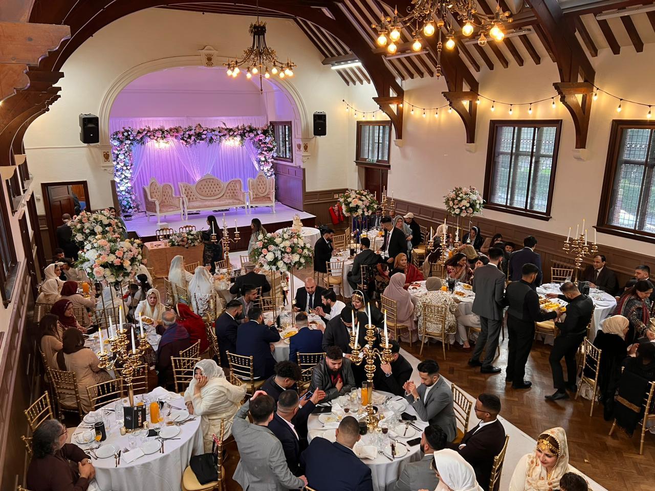 Elegant business room at Waddesdon Hall, ideal for weddings and formal gatherings.