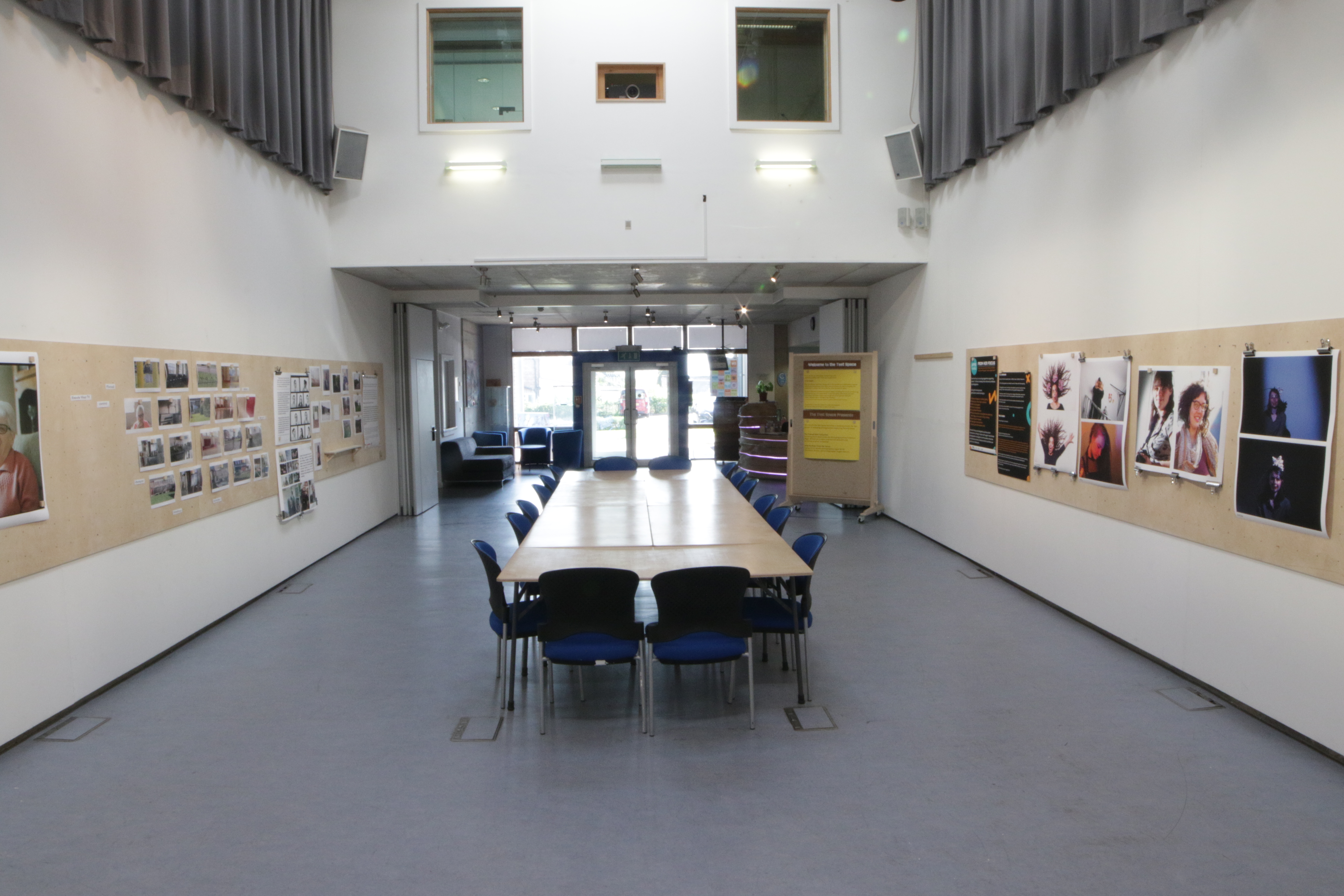 Spacious meeting room at Knowle West Media Centre, perfect for workshops and brainstorming.