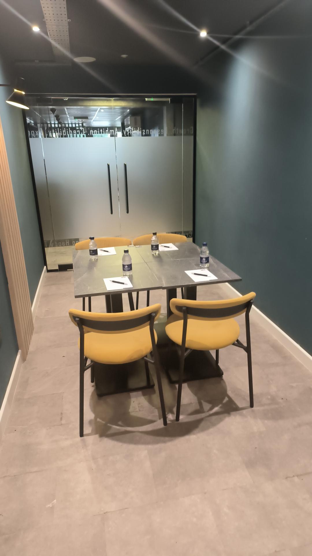 Plaza Meeting Room 1 at The Plaza Hotel, modern space for intimate meetings and brainstorming.