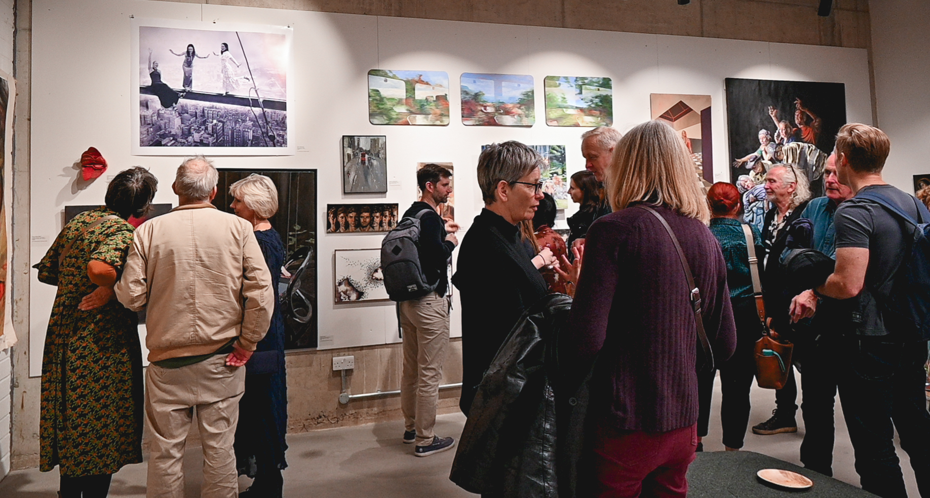 Vibrant art exhibition at The Art Academy, ideal for networking and collaboration events.