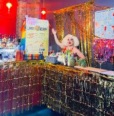 Vibrant FunnyBoyz Liverpool bar, perfect for themed parties and celebrations.