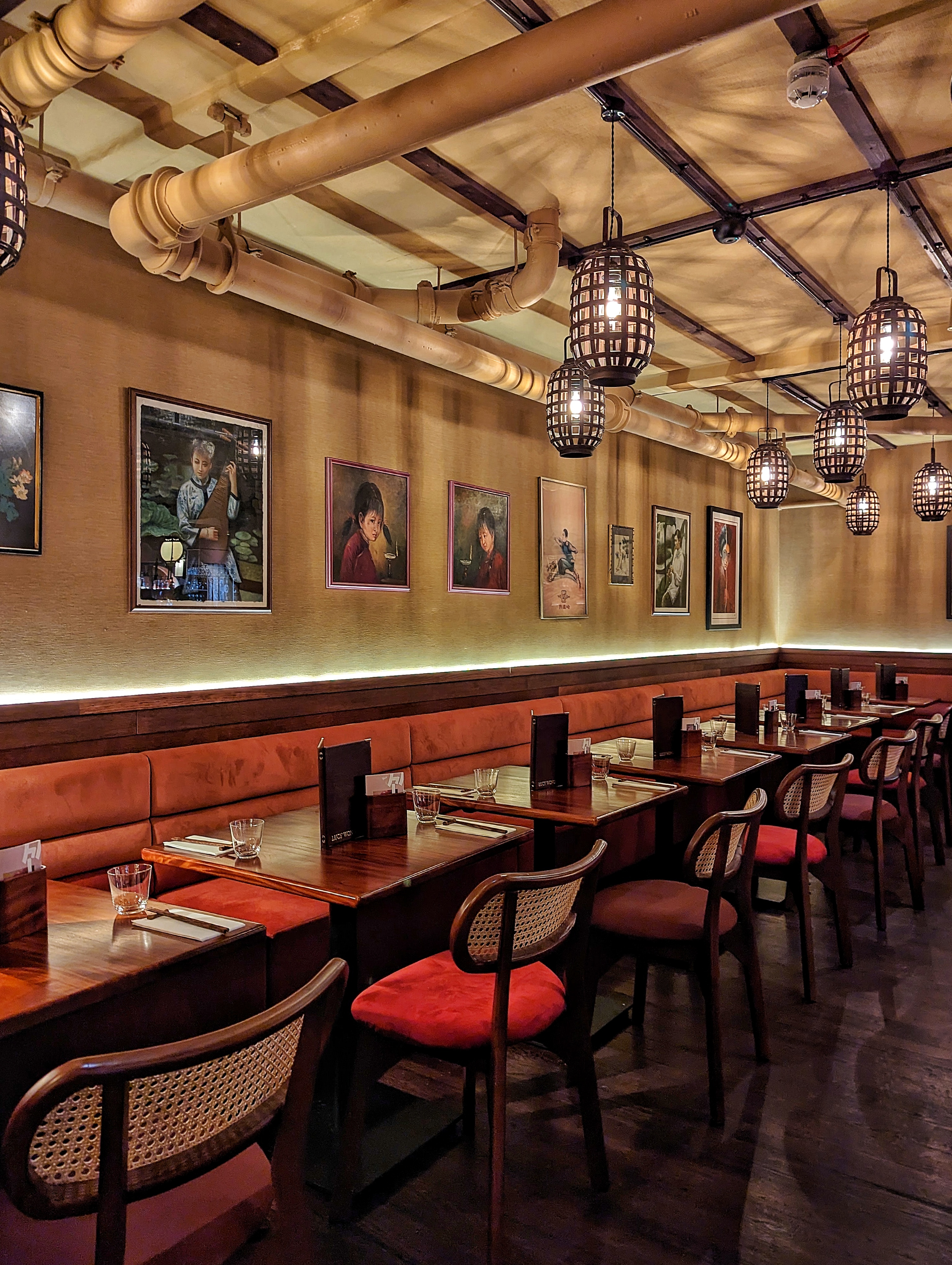 Stylish restaurant setting in The Gallery, perfect for intimate gatherings and corporate events.