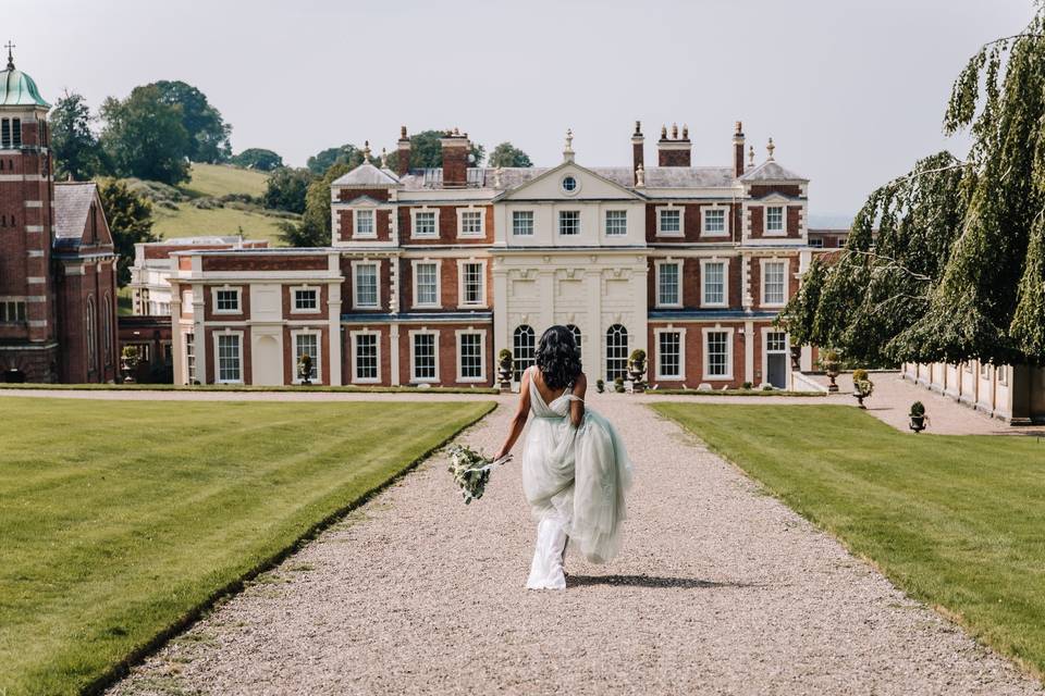 Cave at Hawkstone Hall: elegant venue for weddings in a picturesque landscape.