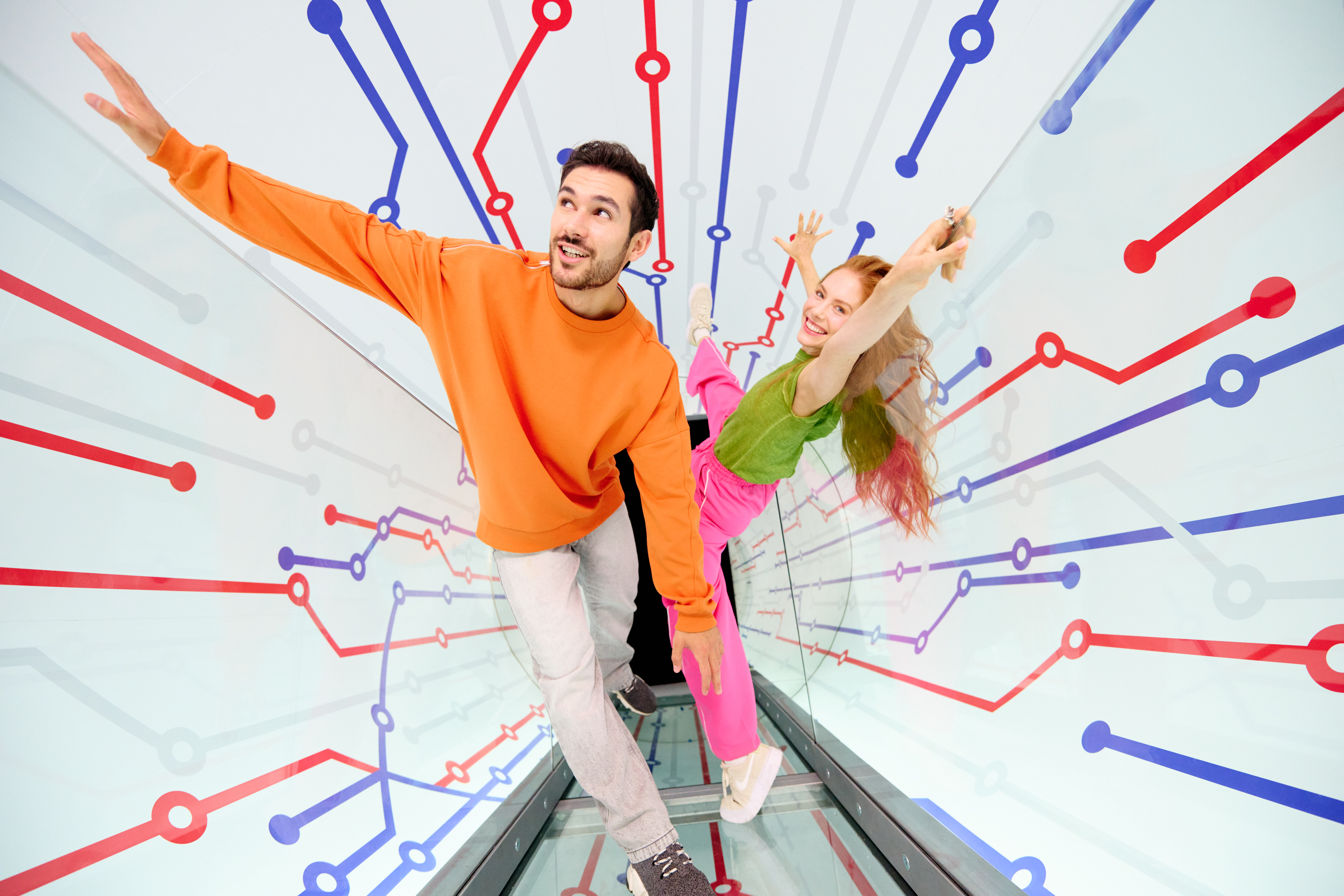 Vibrant Paradox Museum venue in London, ideal for creative networking events.