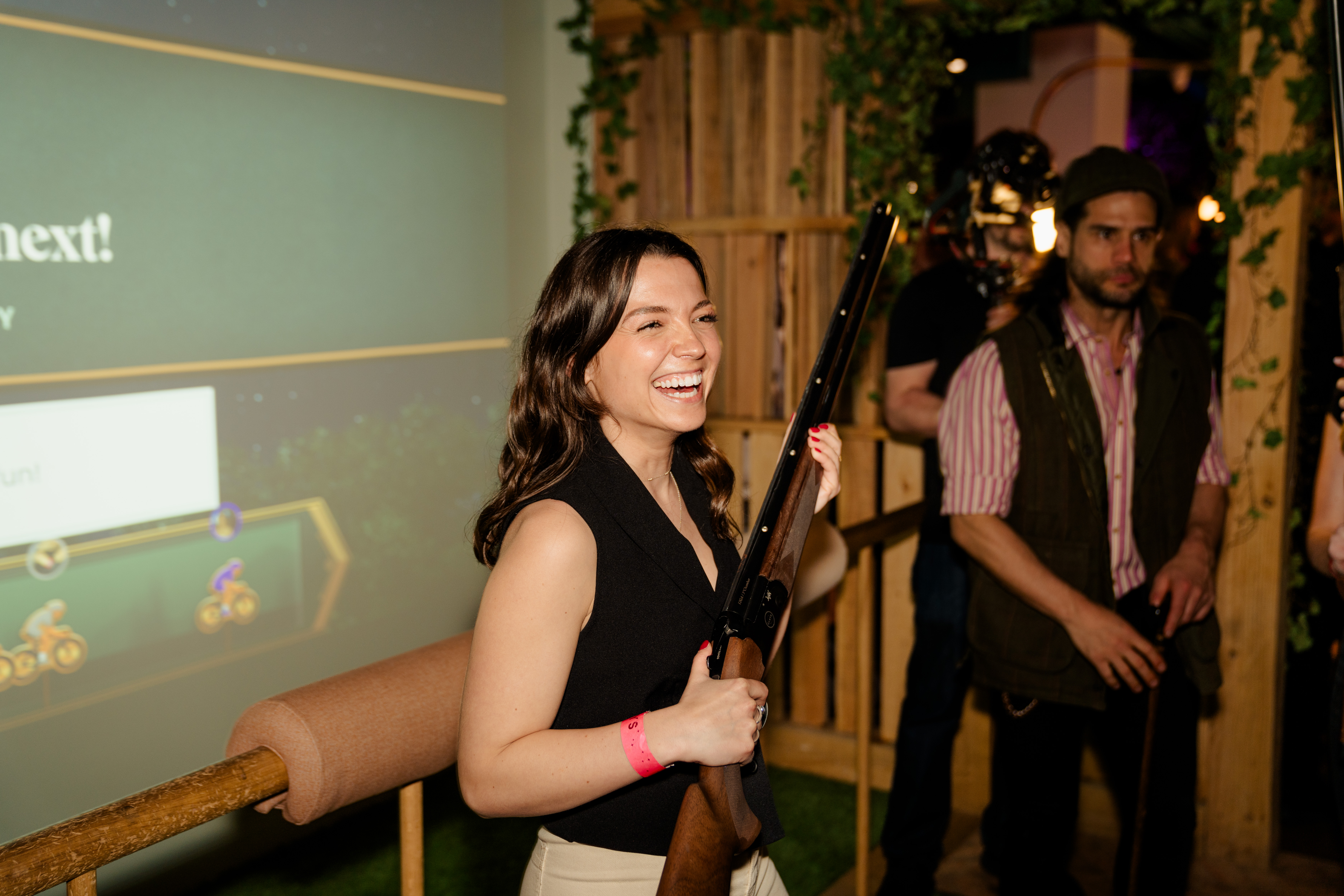 Shooting Space event in Clays Birmingham with rustic decor and lively atmosphere.