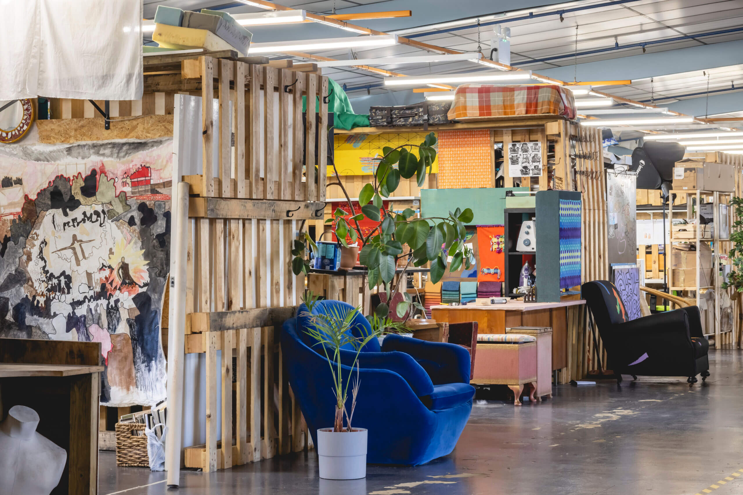Vibrant creative workspace in Document Bristol for meetings and events.