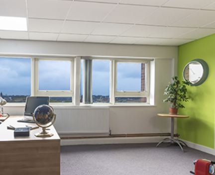 Bright modern serviced office in ABC Liverpool, ideal for meetings and collaboration.