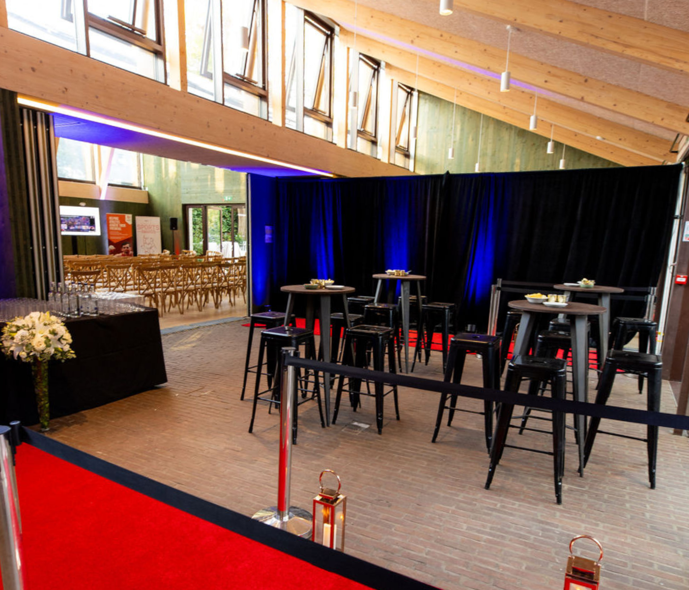 Main Hall & Meeting Rooms in Sands End, elegant decor for networking events and receptions.