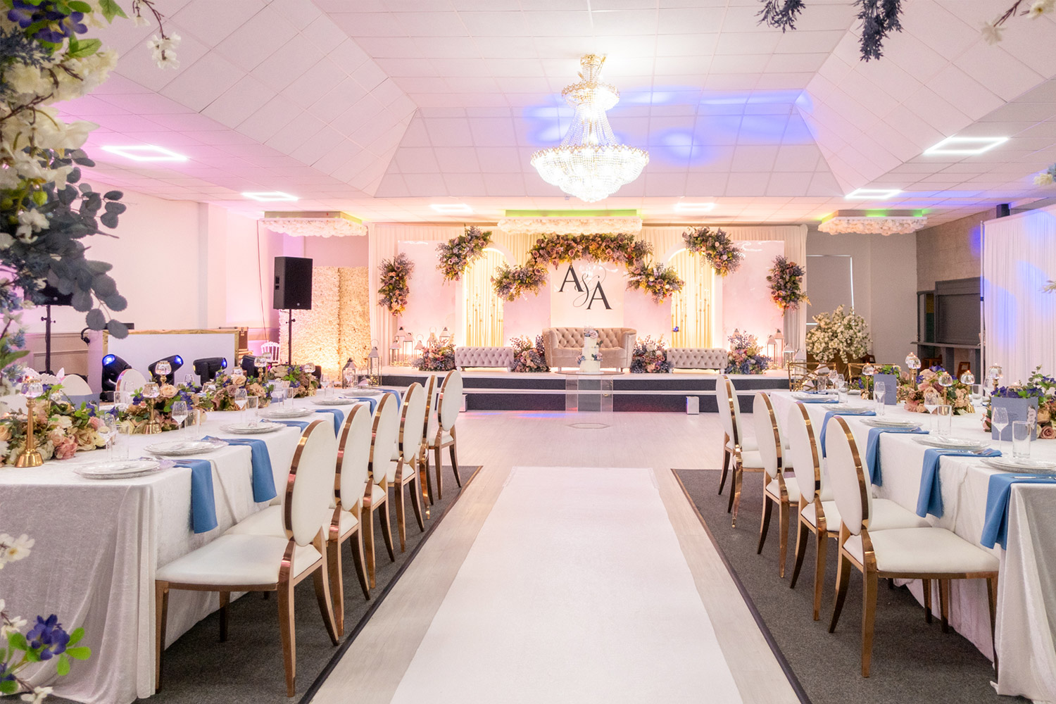 Elegant event space at Paradise Banqueting Hall, ideal for weddings and gatherings.