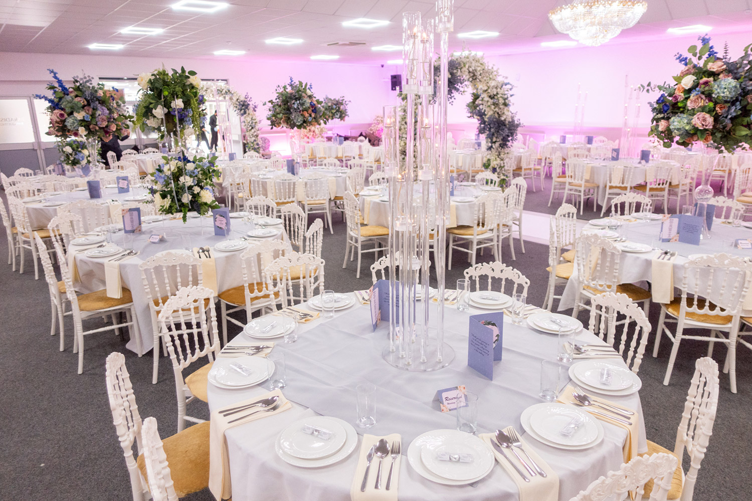 Elegant event space at Paradise Banqueting Hall, perfect for weddings and upscale gatherings.