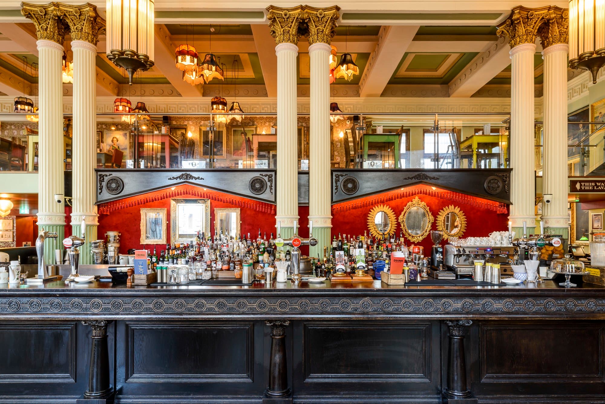 Elegant bar area at Cosy Club Brindleyplace for networking events and cocktail receptions.