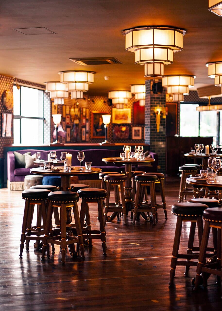 Stylish event space at Cosy Club Brindleyplace, perfect for intimate gatherings and networking.