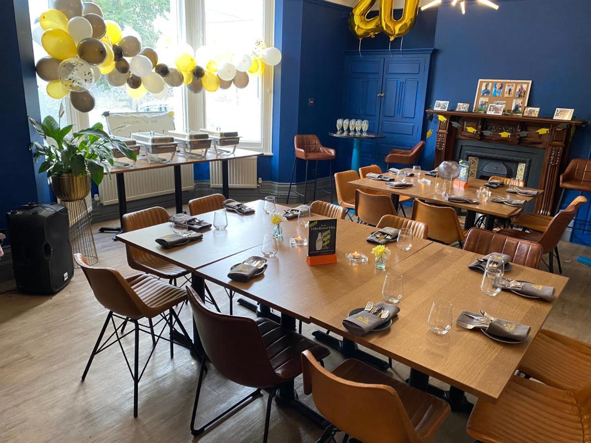 Private function room at The Blue Piano, elegant table settings for intimate gatherings.