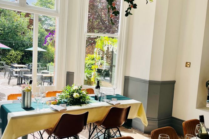 Elegant dining space at Blue Piano Bar, perfect for intimate gatherings and events.