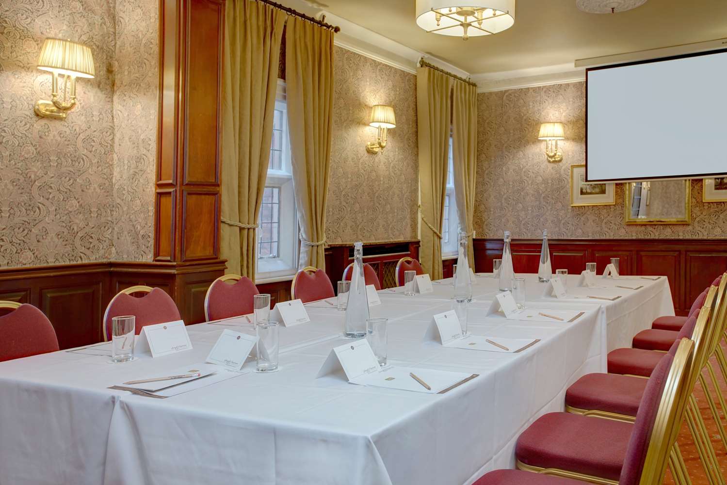 Function Suite at Plough & Harrow Hotel, elegant meeting room for corporate events.
