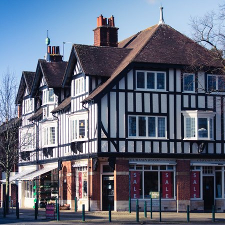 Charming black and white cafe in Leverton, perfect for intimate events and meetings.