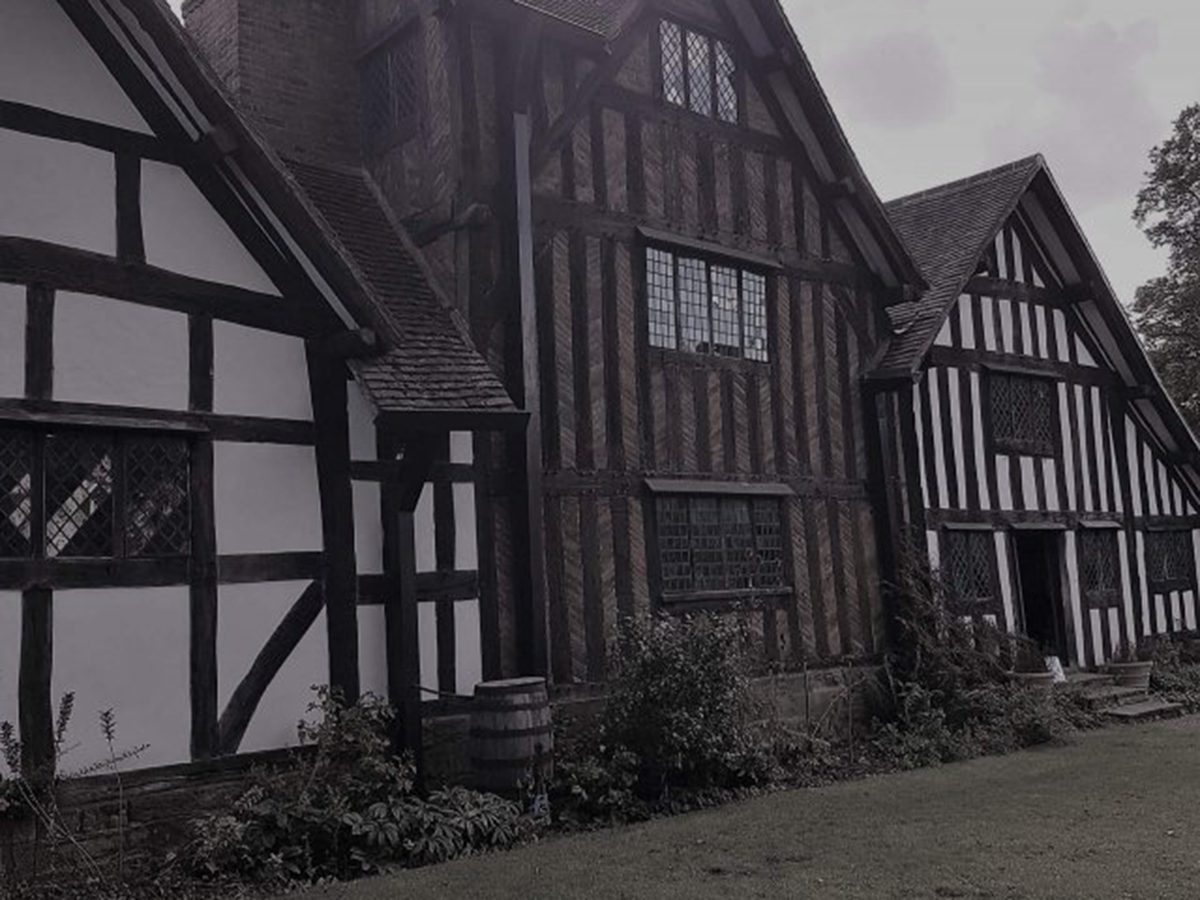 Historic timber-framed Rest House at Selly Manor Museum, perfect for weddings and events.