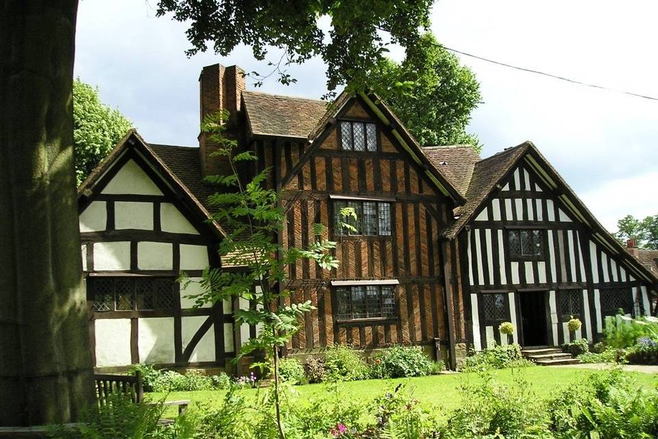 Medieval Hall at Minworth Greaves, timber-framed venue for weddings and events.