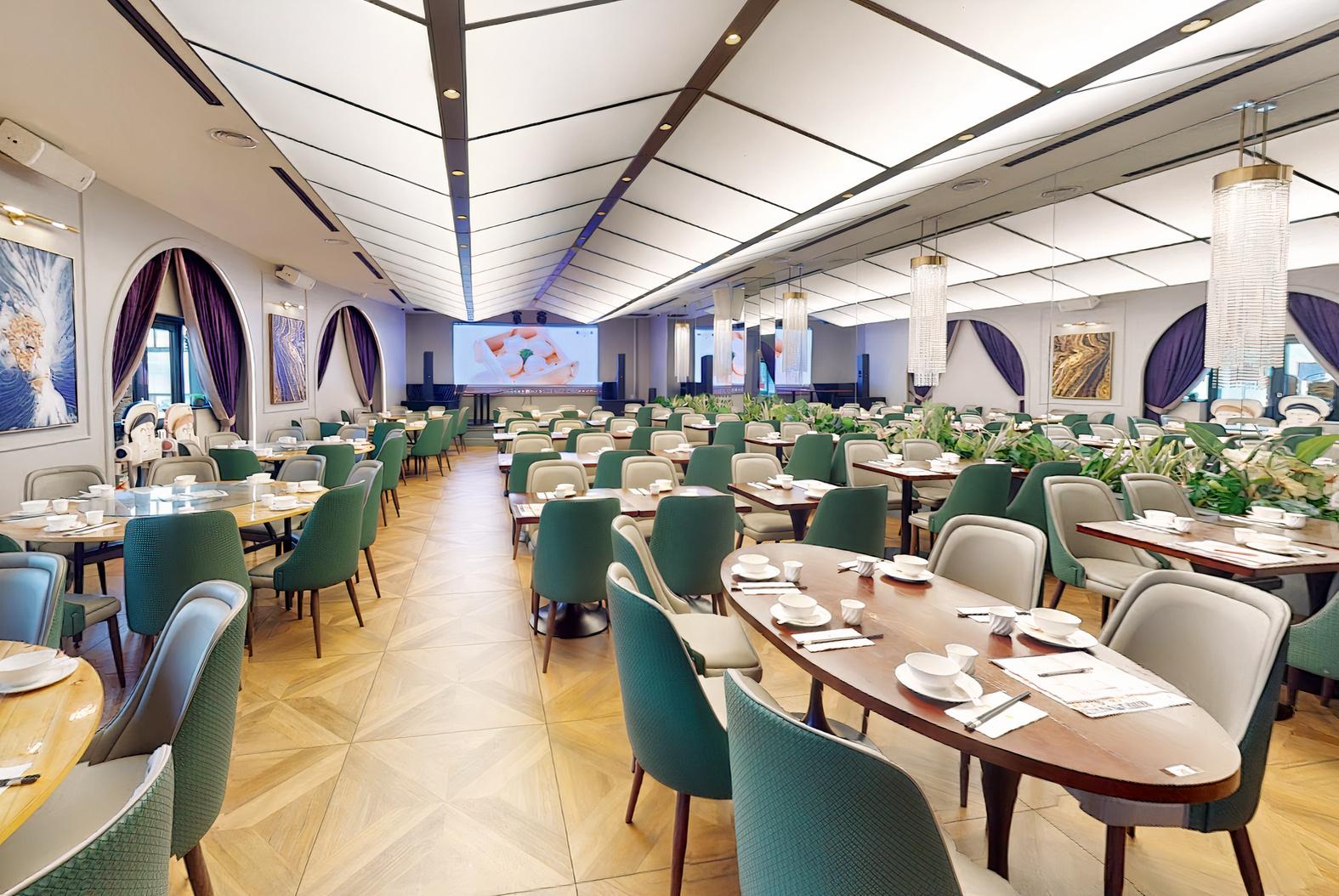 Vanessa Lounge event space with modern decor, ideal for corporate functions and gatherings.