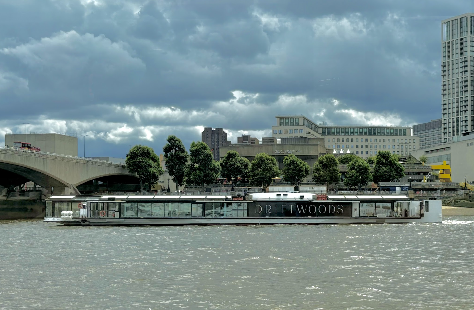 Driftwoods venue on water, modern design for corporate events and social celebrations.