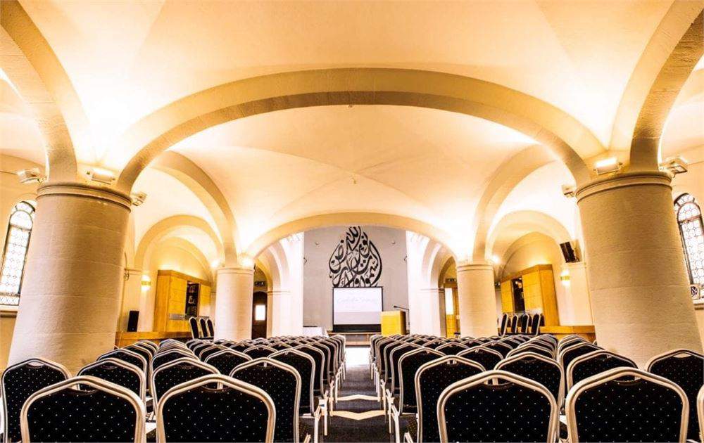 Elegant function room with arches, ideal for conferences and seminars at AMI Spaces.