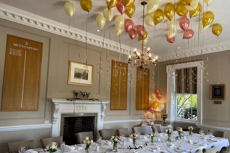 Elegant Courtyard Room at Edgbaston Golf Club for weddings and celebrations.