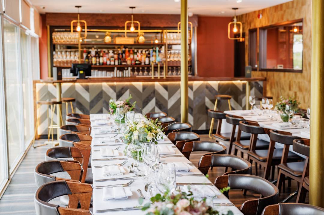 Stylish dining space at The High Field Studio for elegant events and corporate dinners.