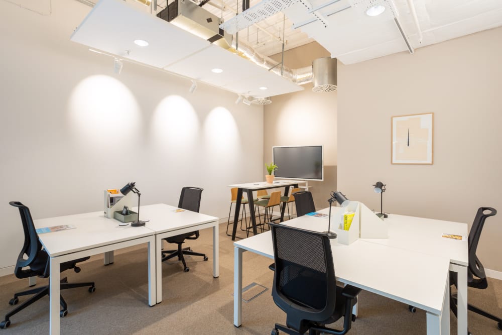 Modern meeting space in The Mailbox, ideal for collaboration and brainstorming sessions.