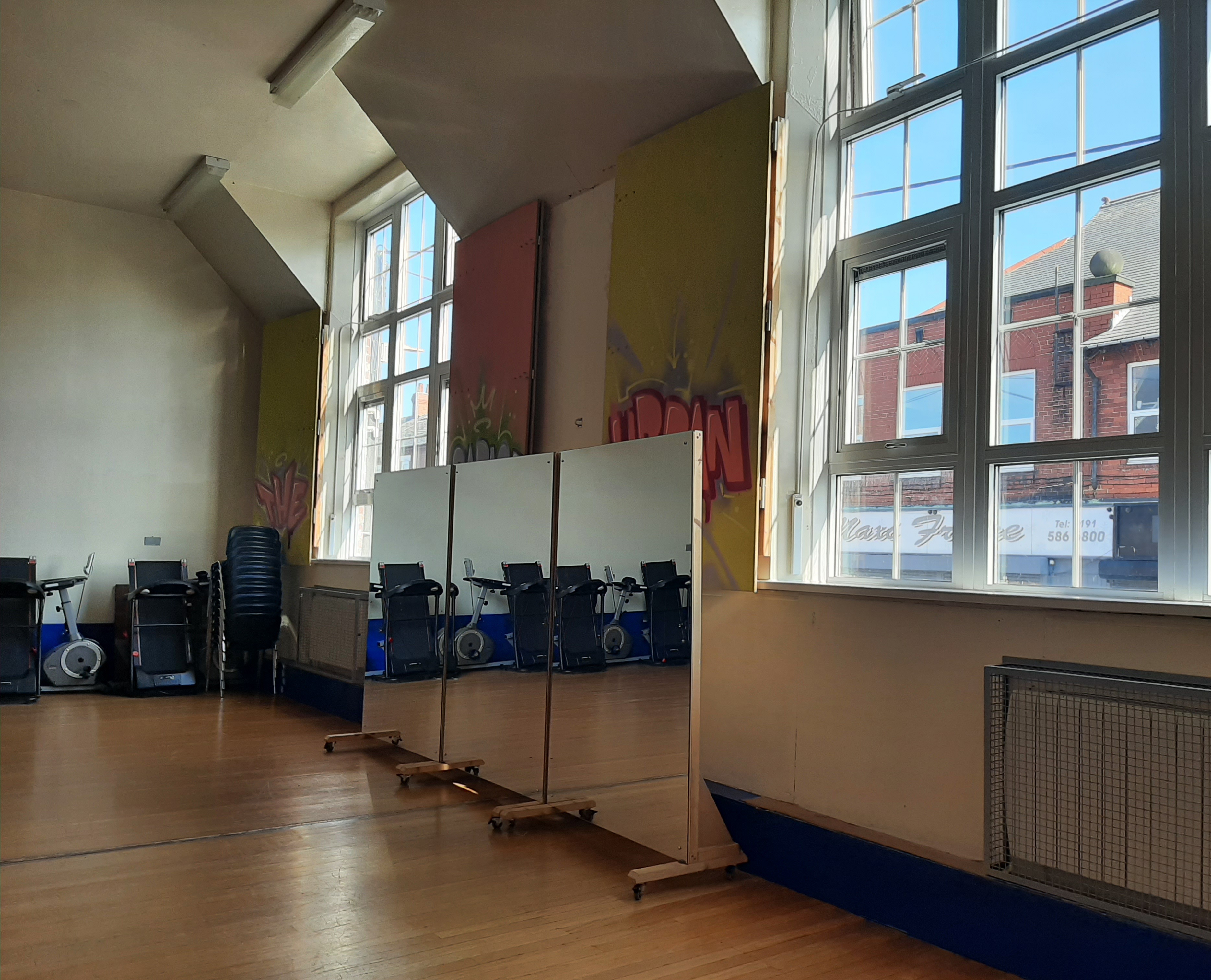Tina Philips Training Room, spacious venue with natural light for events and workshops.