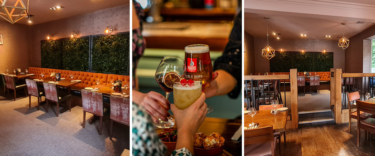 Private dining venue at The White Swan Edgbaston with stylish seating for events.