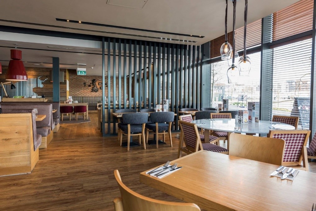 Modern function room at Beefeater Birmingham South, ideal for meetings and events.