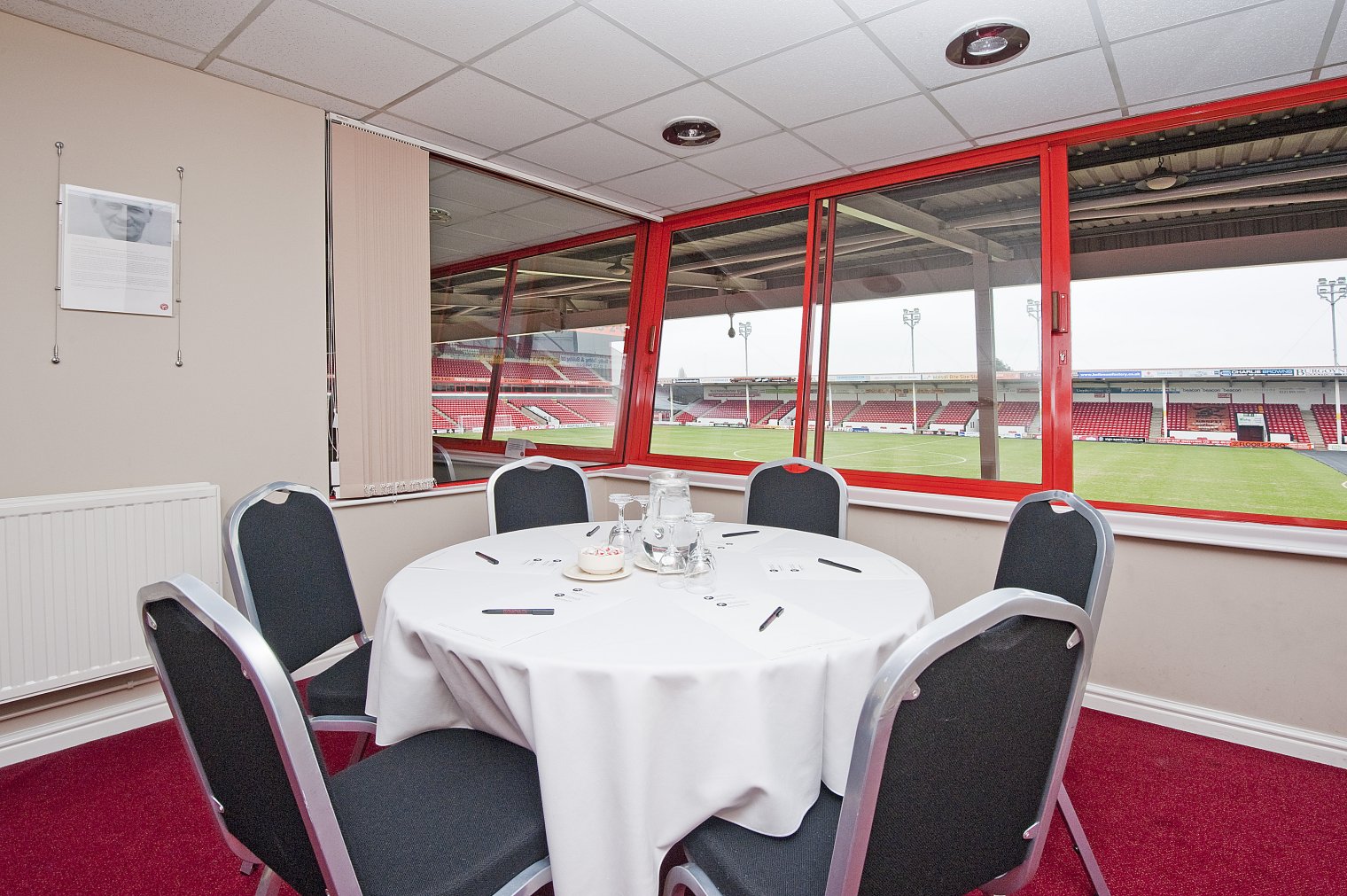 Executive Boxes at Hall Green Stadium, ideal for corporate events and team-building.
