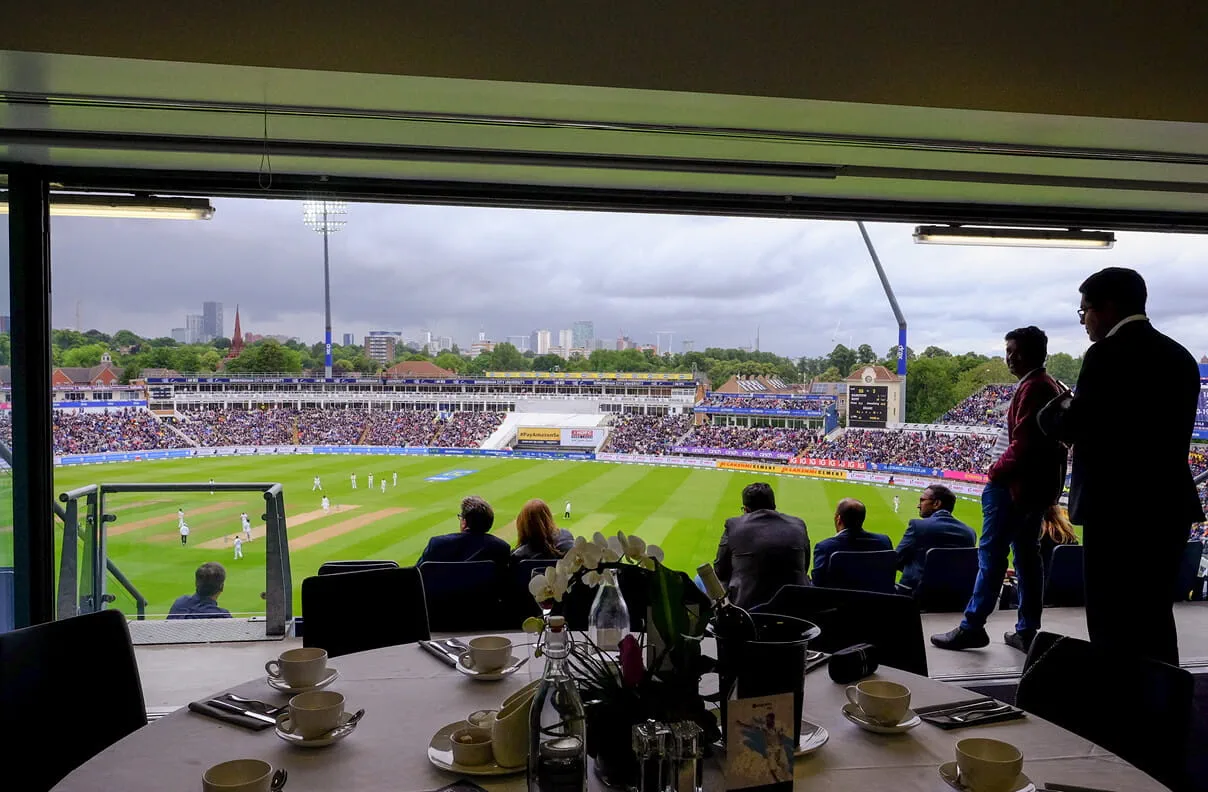 Executive Boxes at Hall Green Stadium, elegant setup for corporate hospitality events.