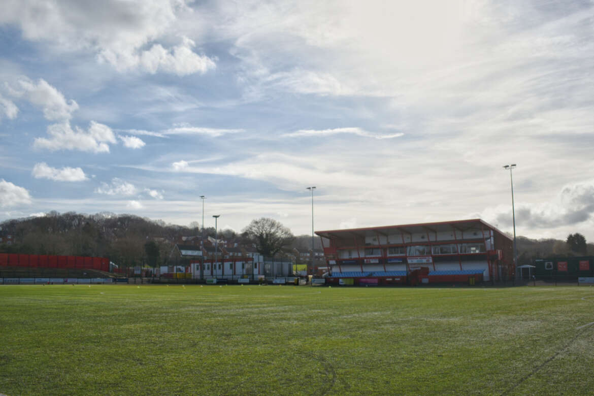 3G Pitch at Redditch United FC, spacious grass field for outdoor events and gatherings.