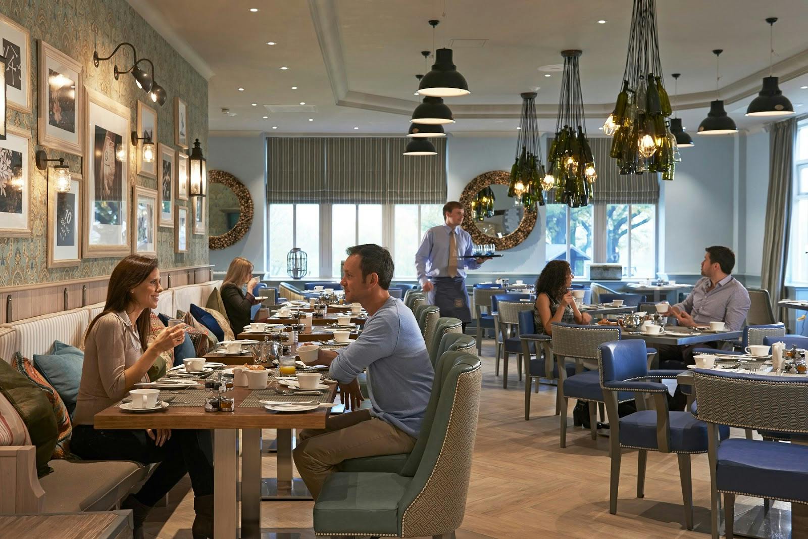 Lichfield Suite dining space with natural light, perfect for meetings and events.