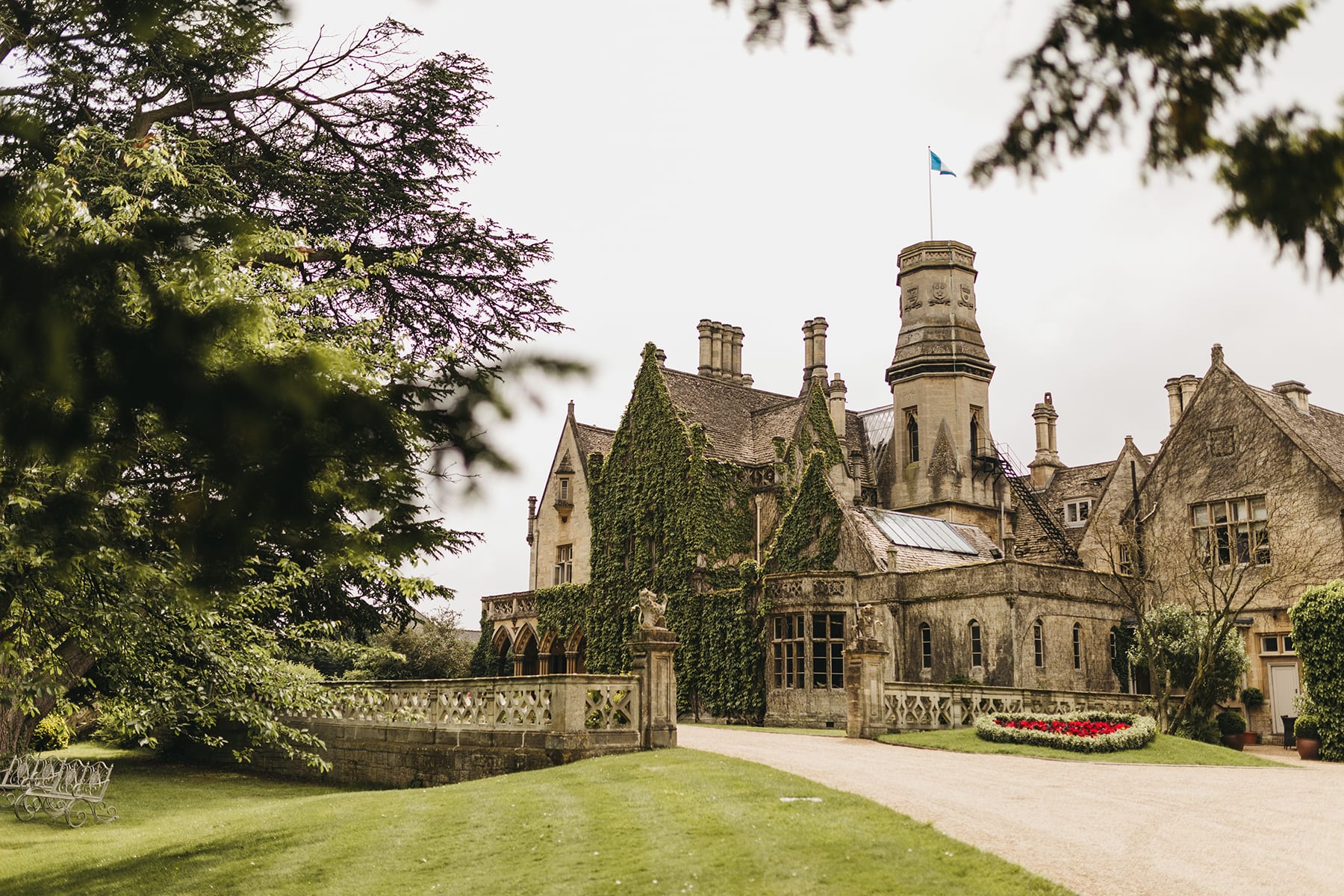 Manor Arches venue with ivy-clad exterior, ideal for corporate events and celebrations.