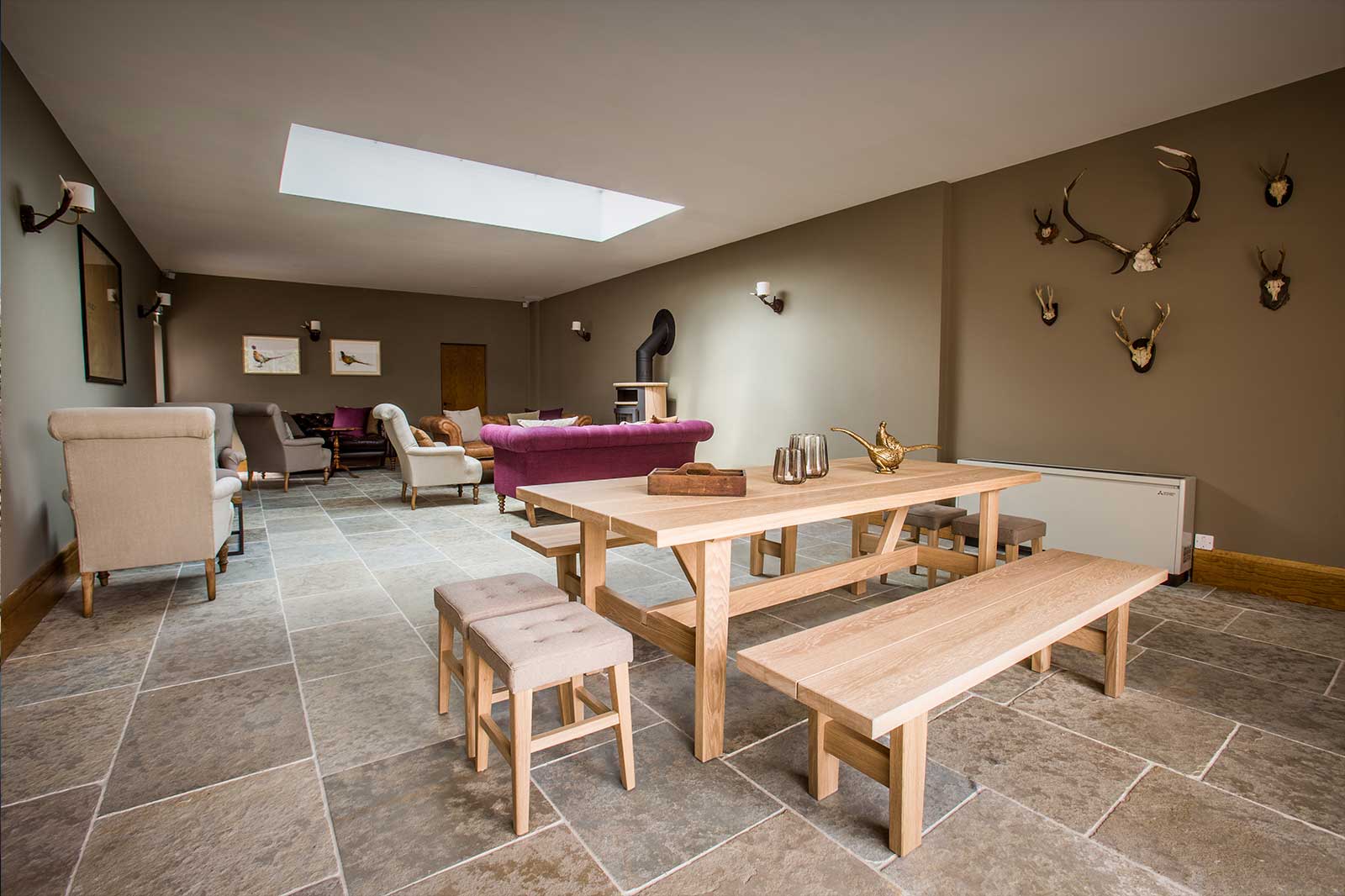 De Port Private Dining Room at Arley House, modern venue for meetings and gatherings.