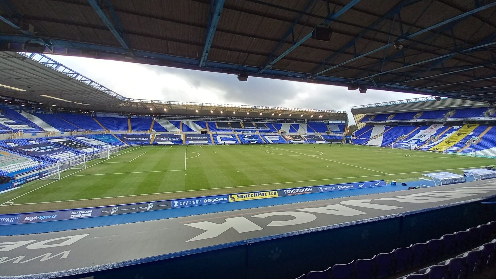 St. Andrews Stadium in Birmingham: spacious venue for sports and corporate events.