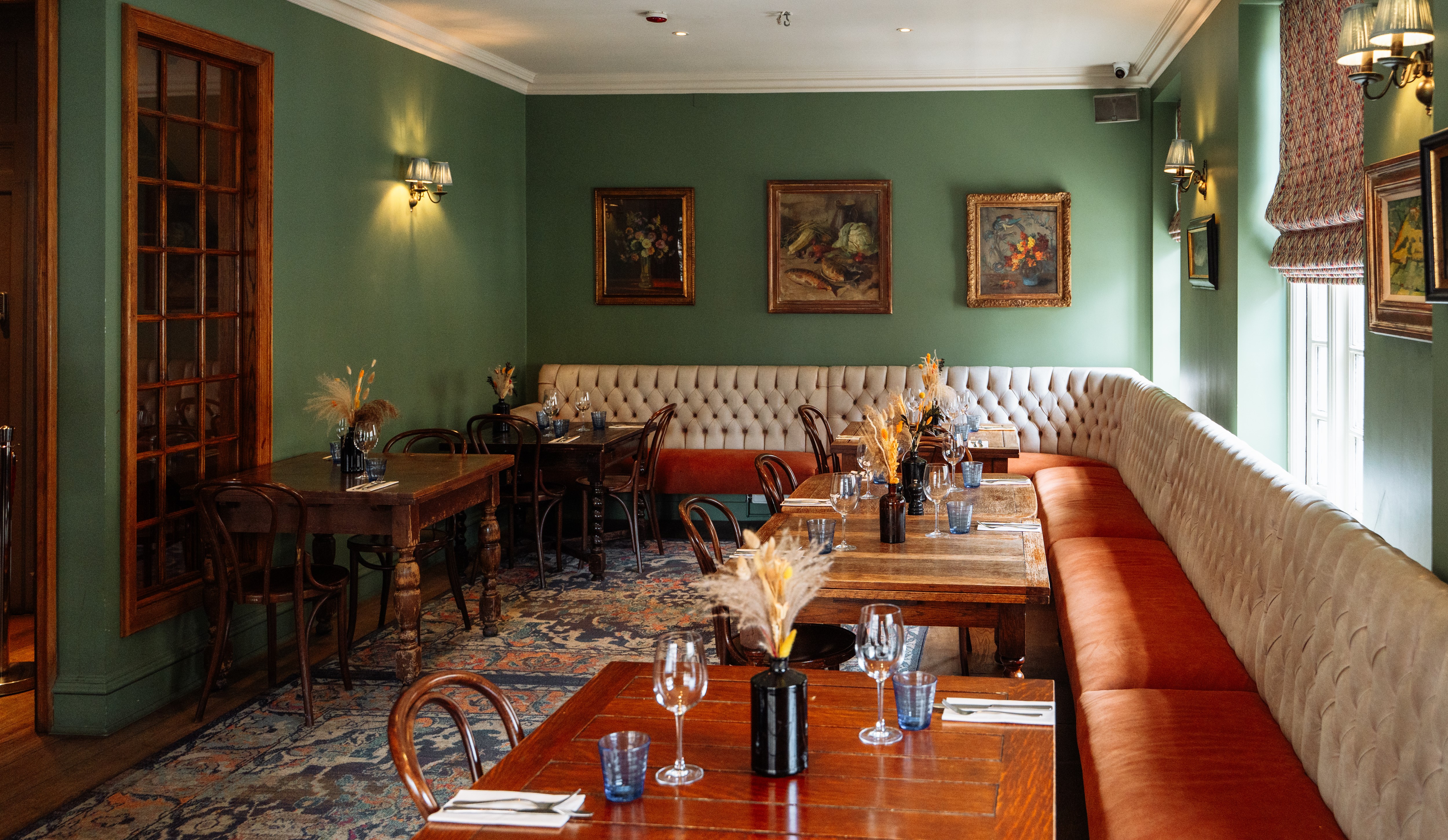 Dorset Room dining space in The Portman, Marylebone for intimate gatherings and events.