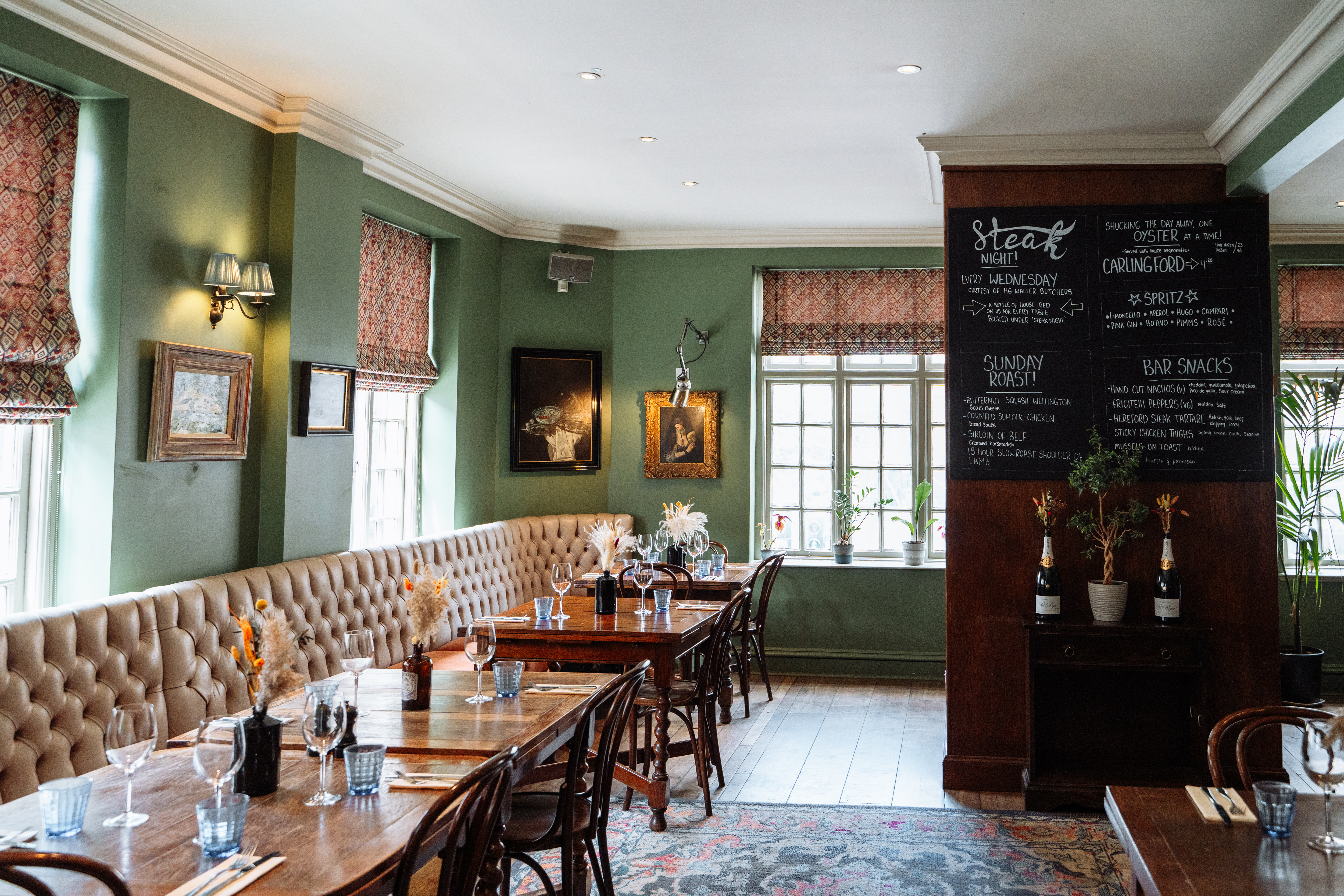 Stylish Dorset Room restaurant in Marylebone, perfect for intimate gatherings and corporate events.