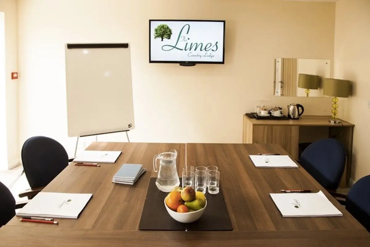 Conference center at Limes Country Lodge with organized meeting room for corporate events.