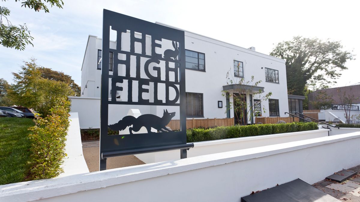 Modern bar venue The High Field with sleek design, ideal for corporate meetings and events.