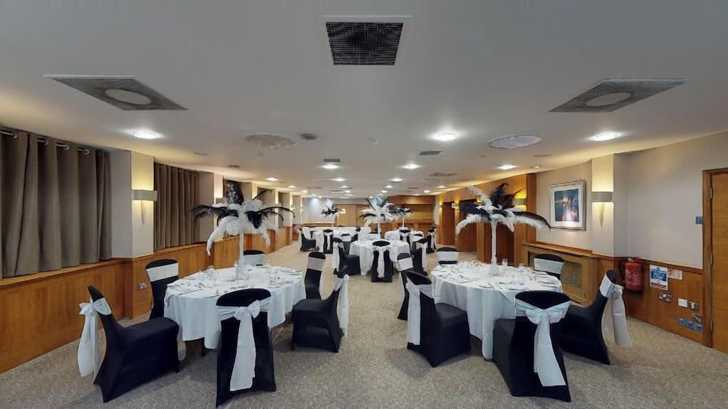 Elegant Barton Room at Lea Marston Hotel, perfect for weddings and corporate events.