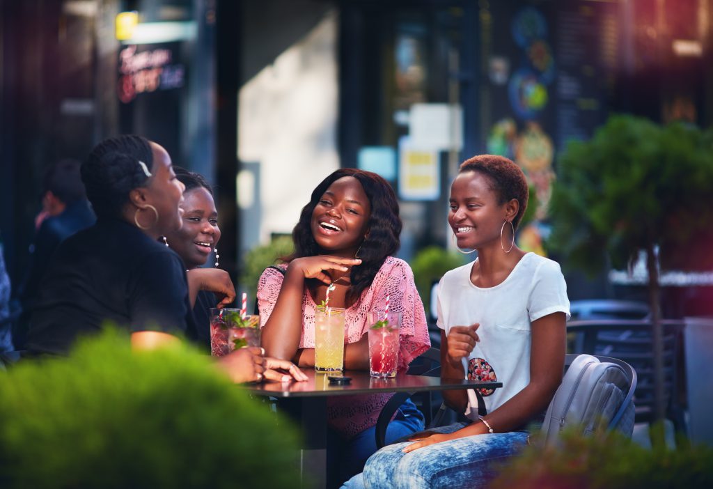 Vibrant outdoor cafe at ODEON Dudley Merry Hill, ideal for networking and social mixers.